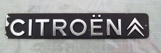 Citroen GSA nameplate Citroen, used, with new adhesive strips, No. 3