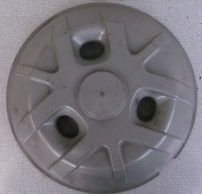 Citroen GSA Wheel cap gray, plastic, with screws, used