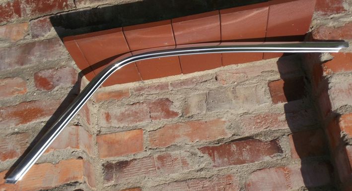 Moskvich 408 412 polished aluminum trim for the back right door above
