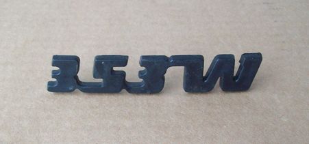 Wartburg 353 W lettering plastic black thick, new